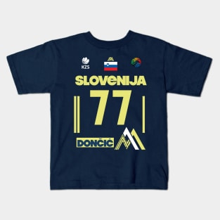 Luka Doncic Slovenija Fan Design Kids T-Shirt